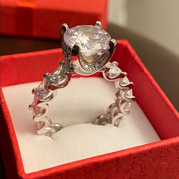 Ring Silver Plated Very Beautiful - Picture 4 of 4